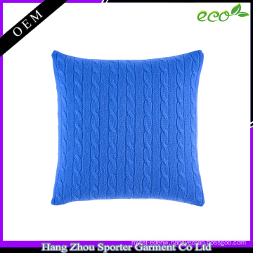 16FZPC01 cable knitted cashmere pillow case pillow cover